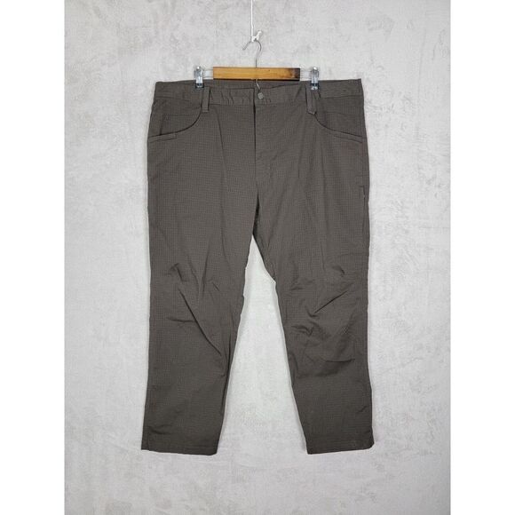 CQR Tactical Pants Mens 42x30 Dark Brown Cargo Ripstop Utility‎ Water Resistant - Picture 1 of 9